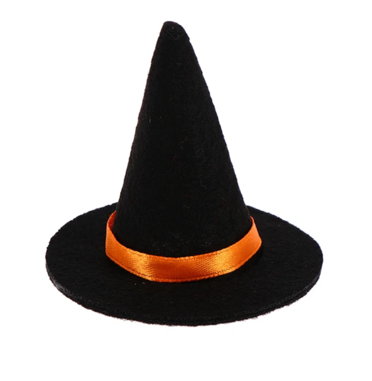 Miniatur Halloween Hexenhut schwarz